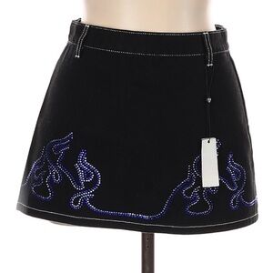 Black Embellished Women's Skirt